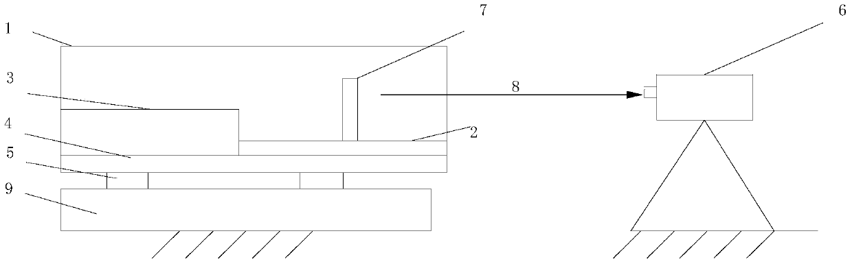 Assembling process method of guide rail for large composite box body