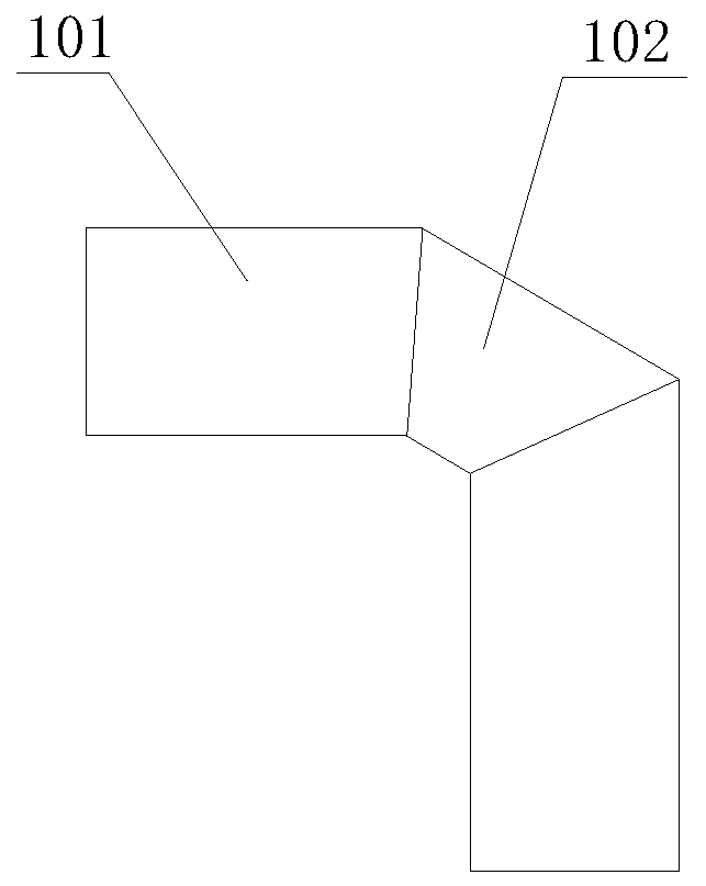 Wedge welding method and welding structure for large-calibre plastic pipes