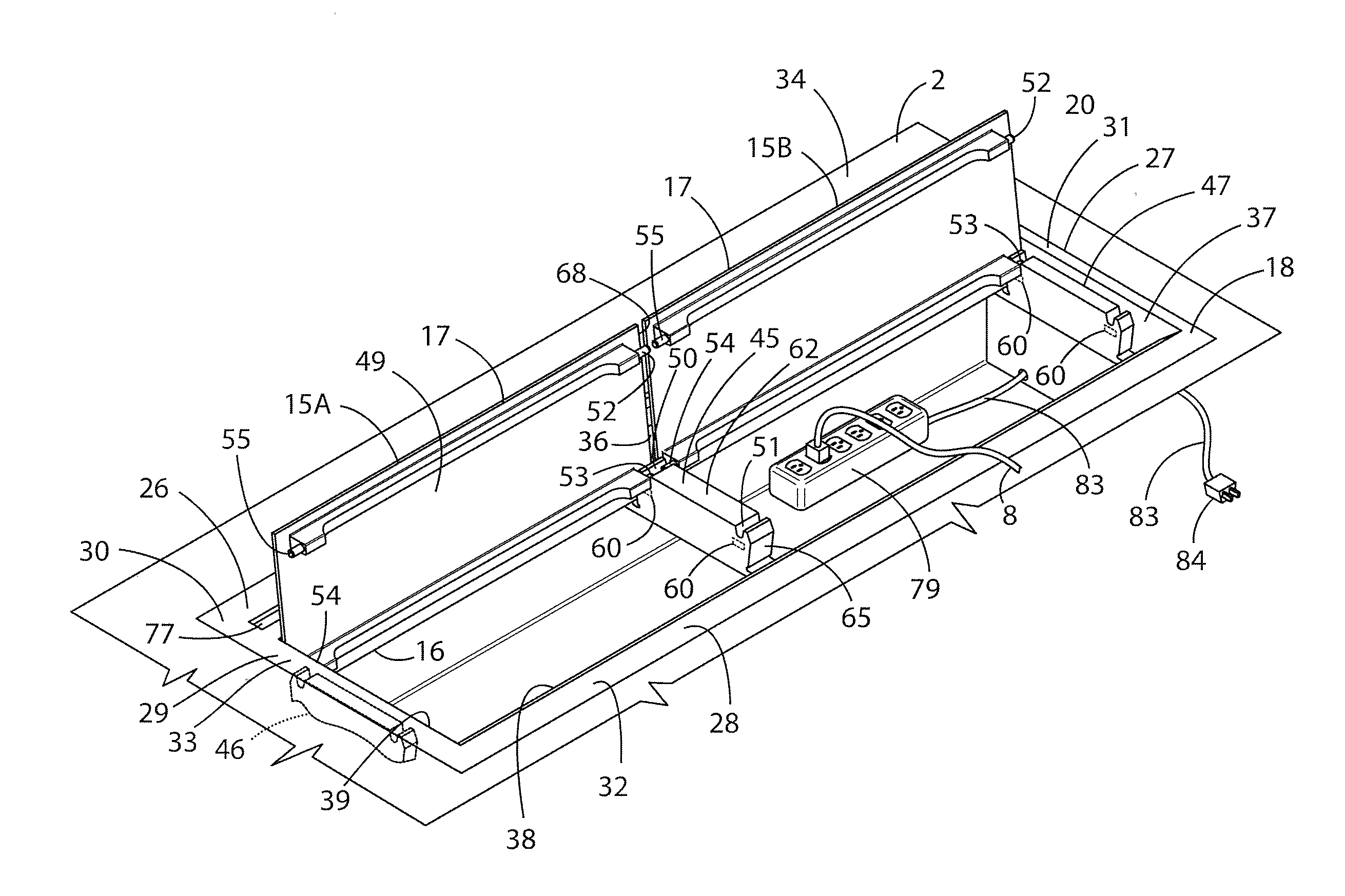 Grommet assembly for work surfaces