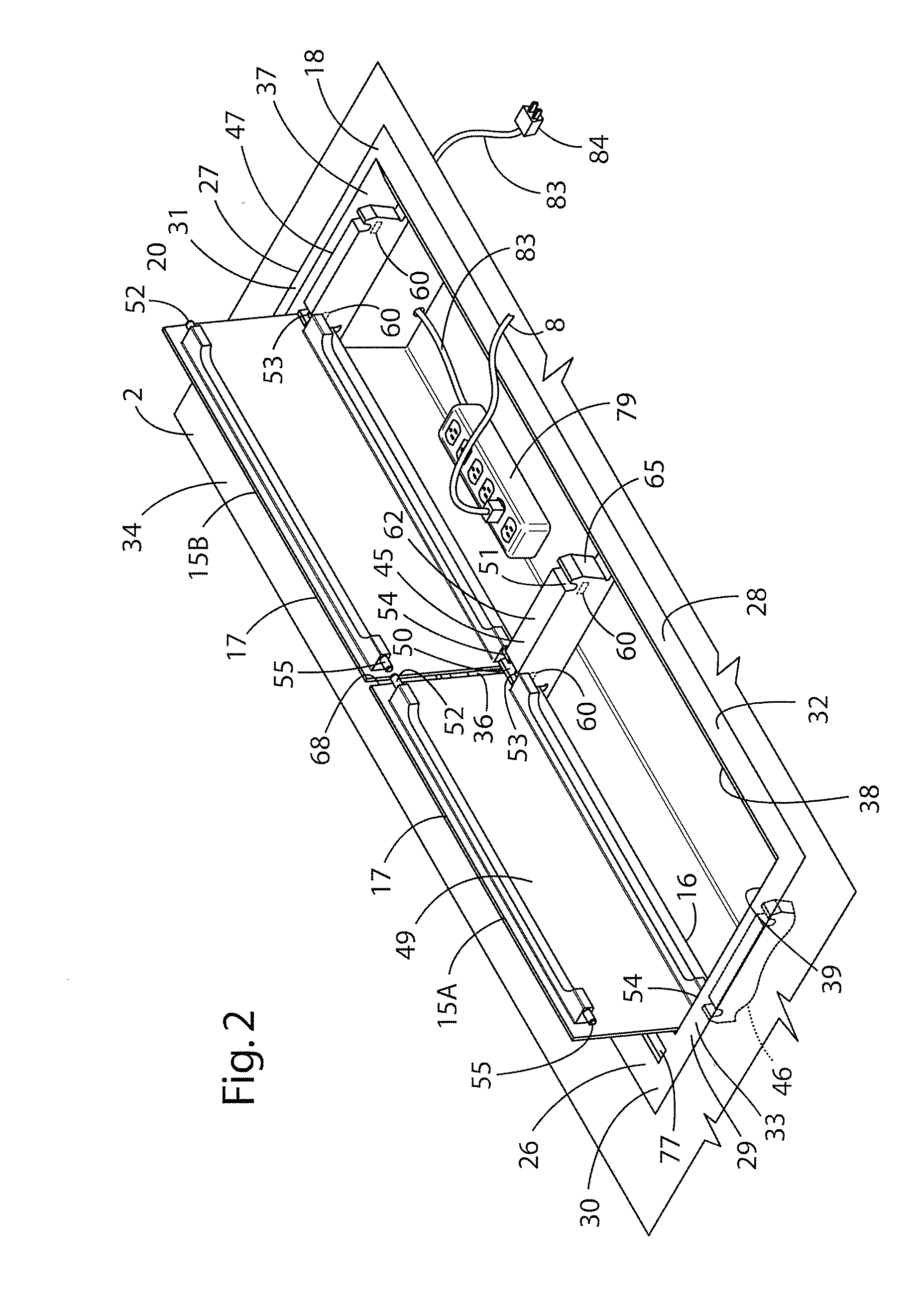 Grommet assembly for work surfaces