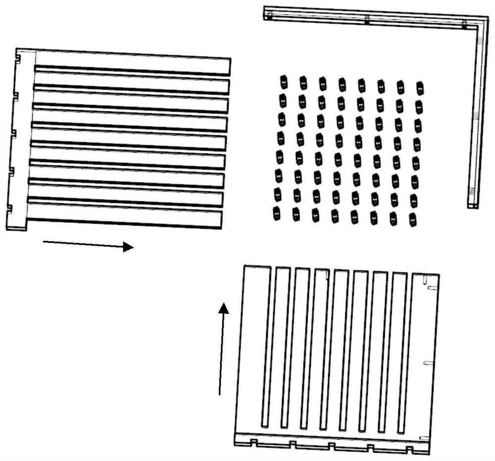 Radio frequency/microwave blind-mate connector array positioning method