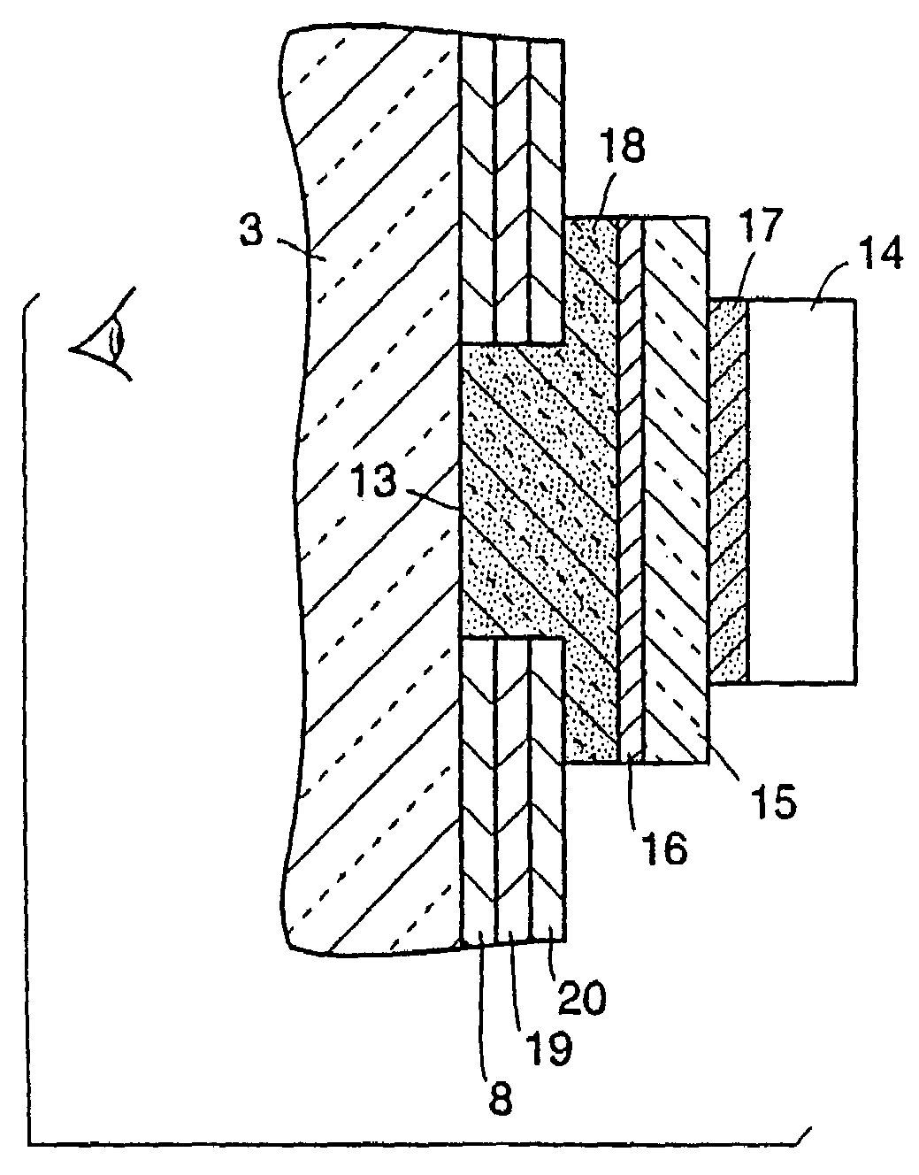Vehicular rearview mirror element having a display-on-demand display