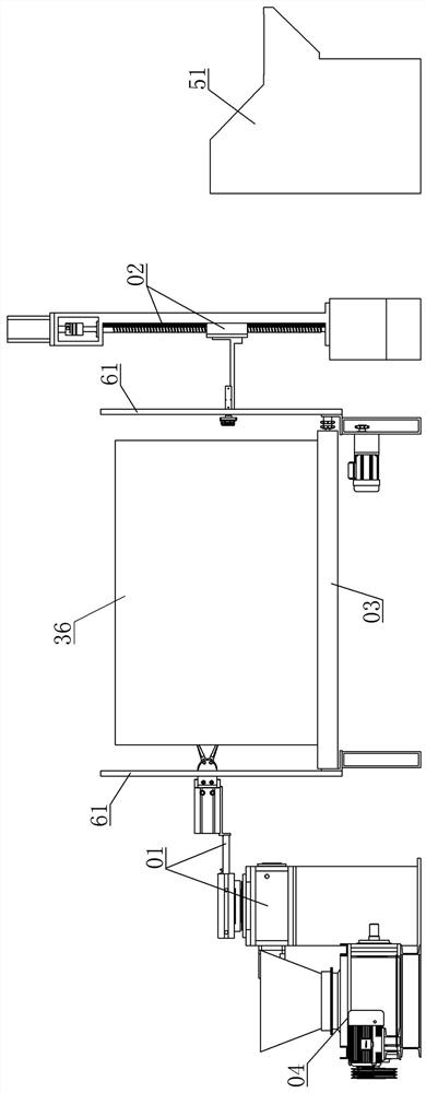 Four-side winding packaging film cold cutting intelligent film detaching equipment