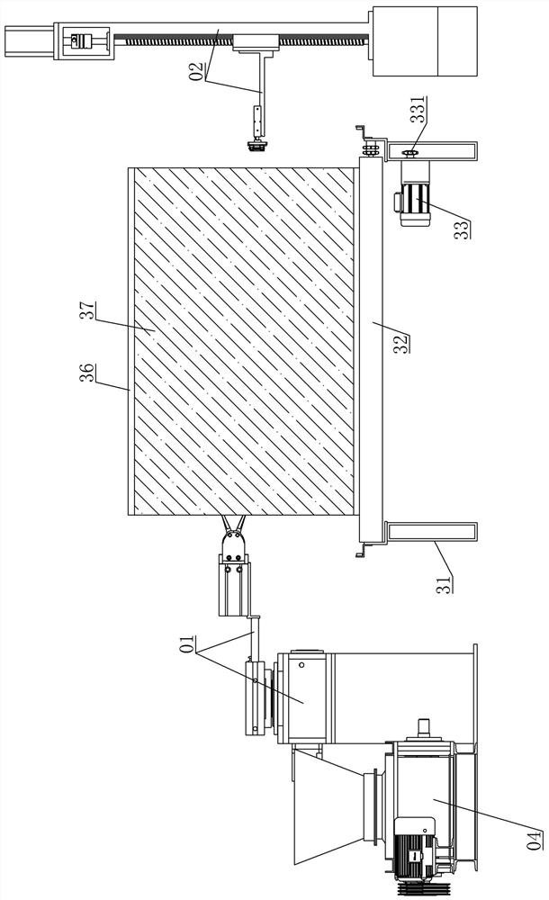 Four-side winding packaging film cold cutting intelligent film detaching equipment