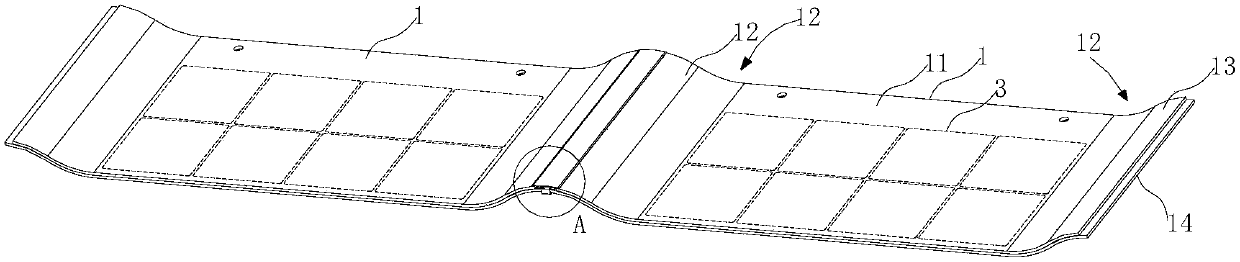 Photovoltaic cell tile, photovoltaic cell installation assembly and roof photovoltaic cell system