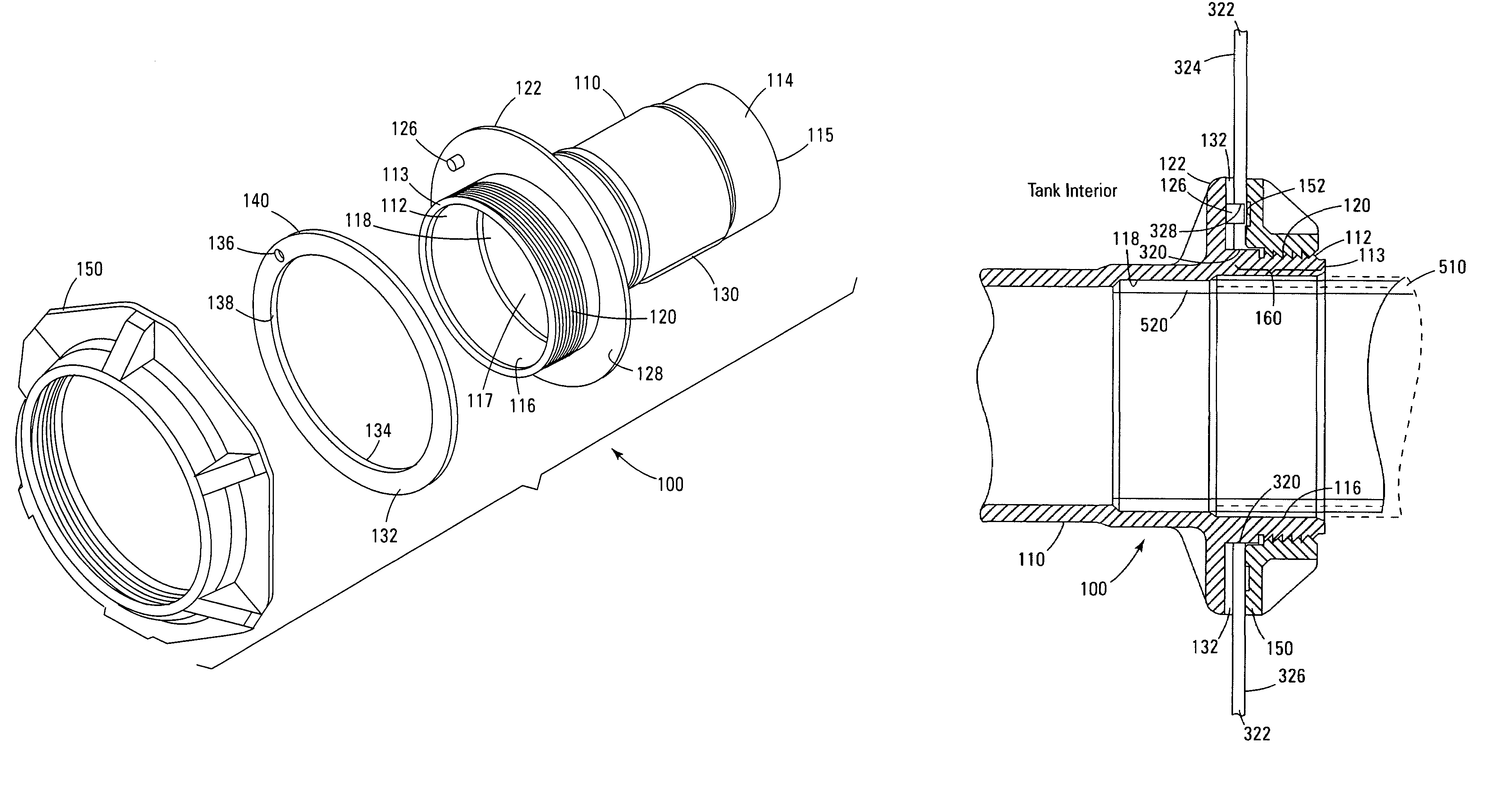 Tank fitting and method of use