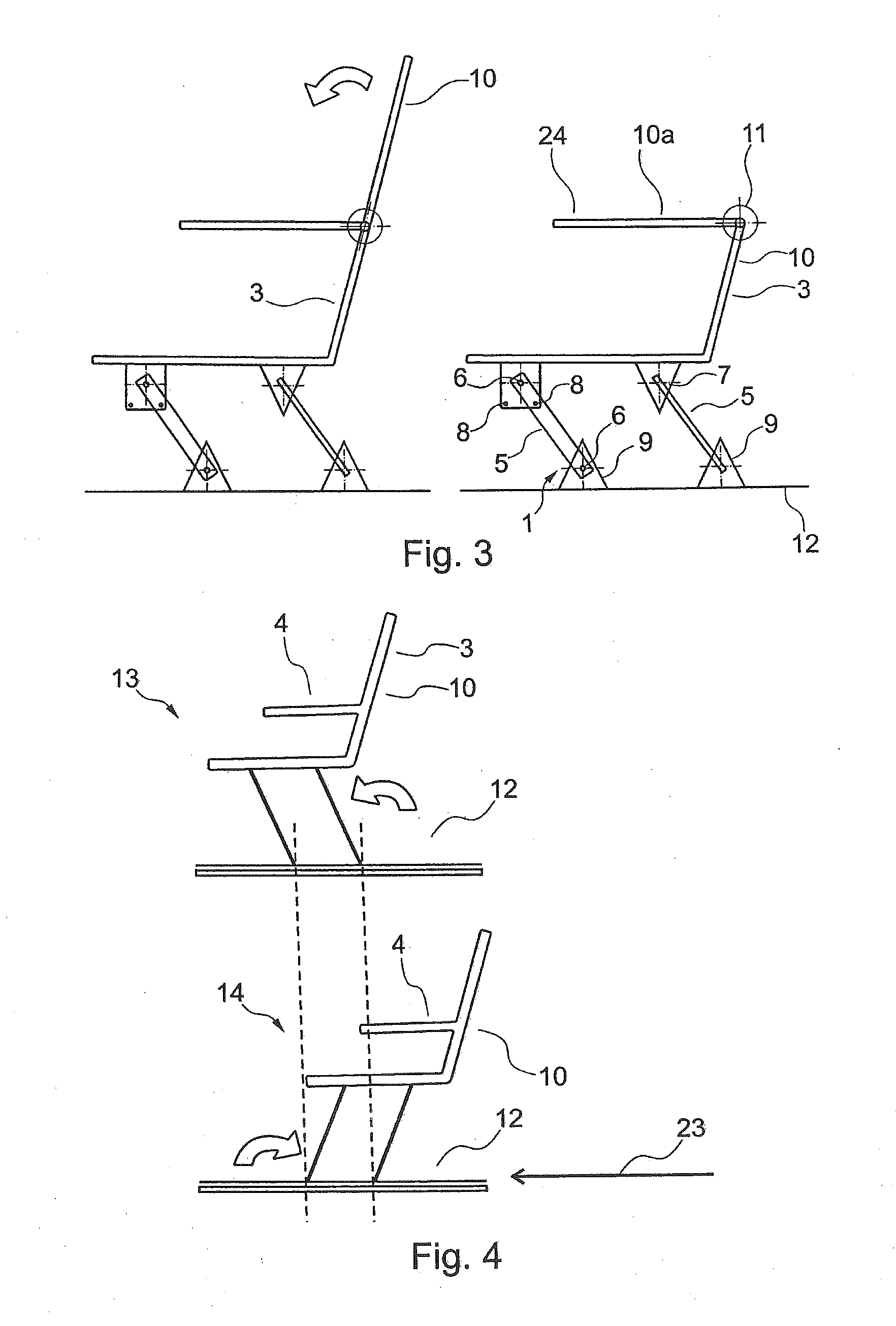 Movable Fastening Unit For A Seat Frame In An Aircraft
