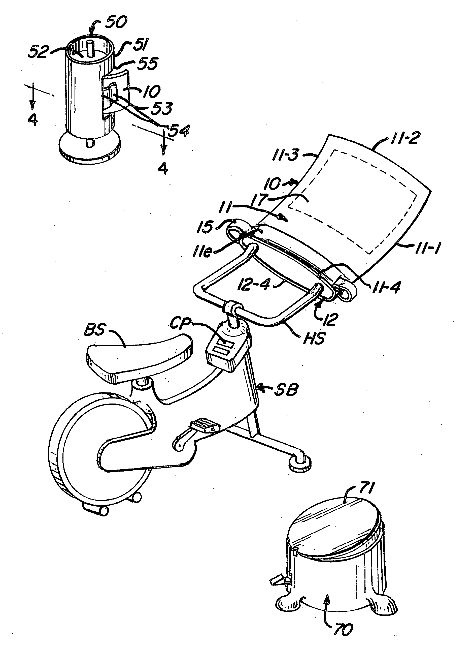 Method and apparatus for providing sanitary shields for exercise devices