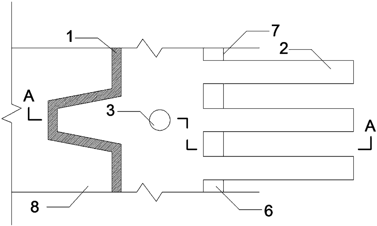 Damping comb type expansion joint device