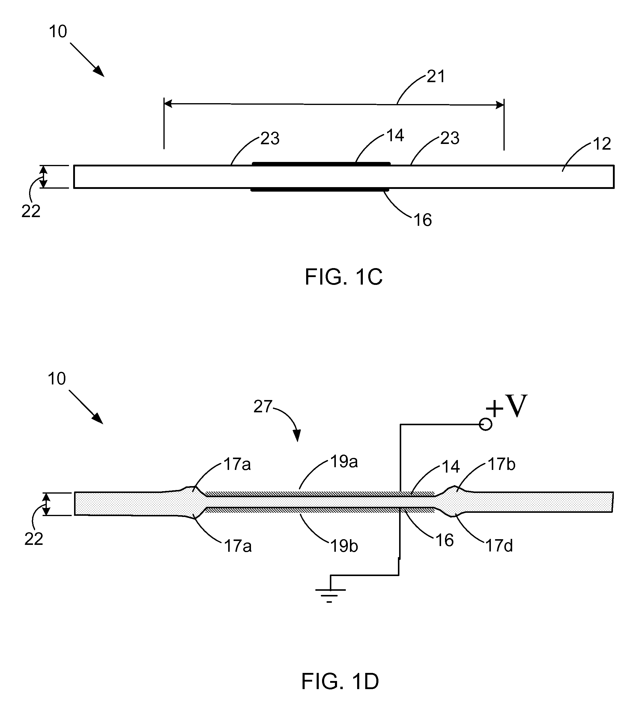 Surface deformation electroactive polymer transducers