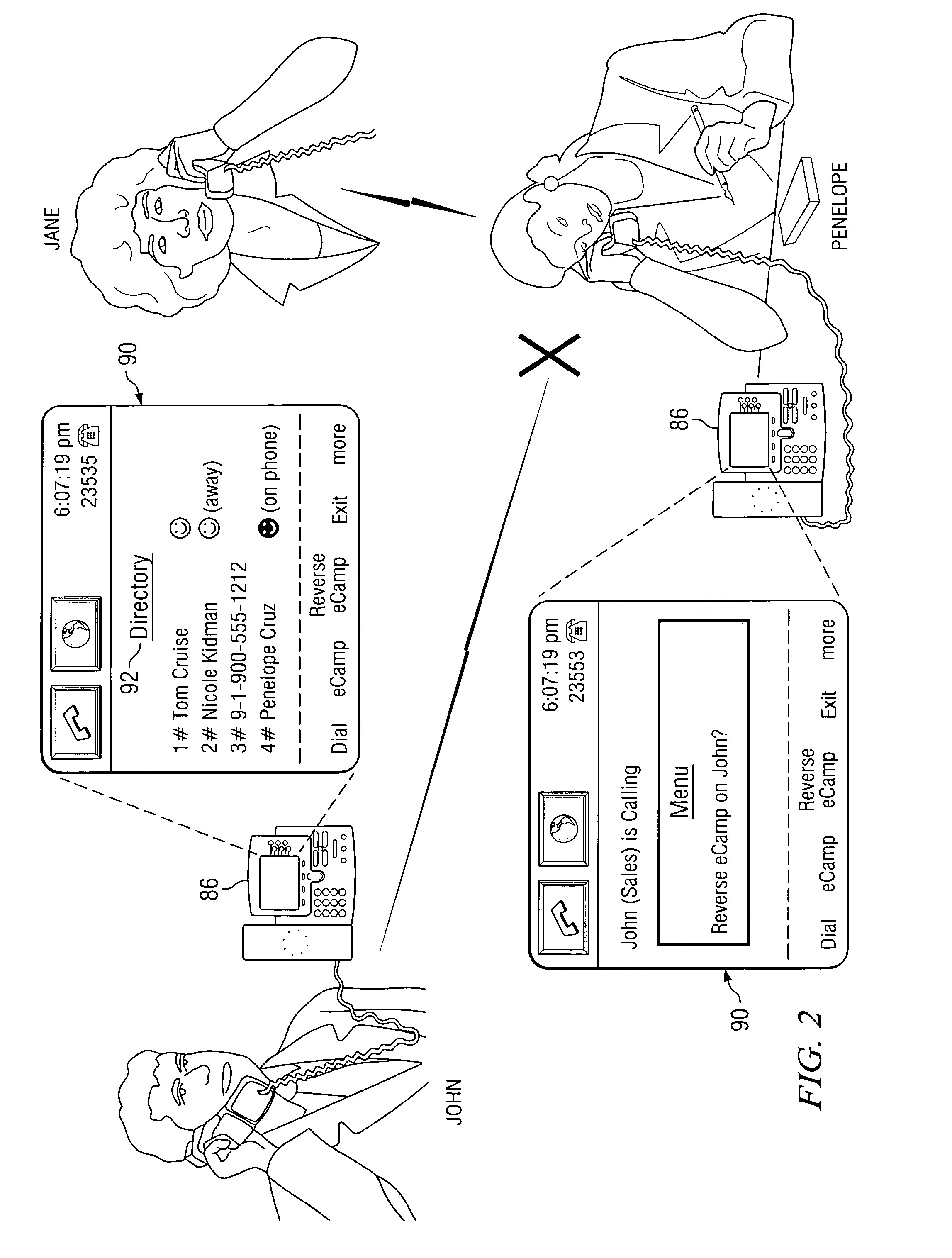 System and method for providing a reverse camp-on feature in a communications environment