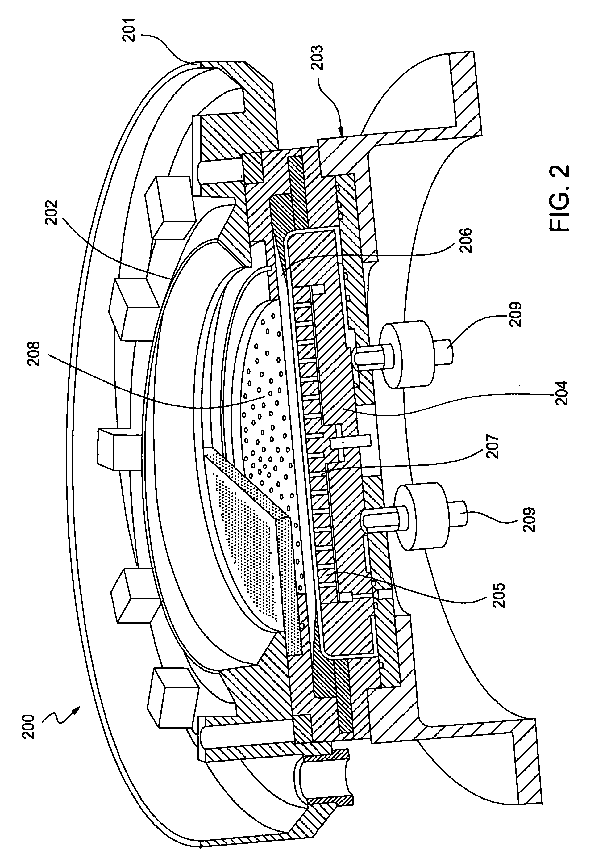 Electric field reducing thrust plate