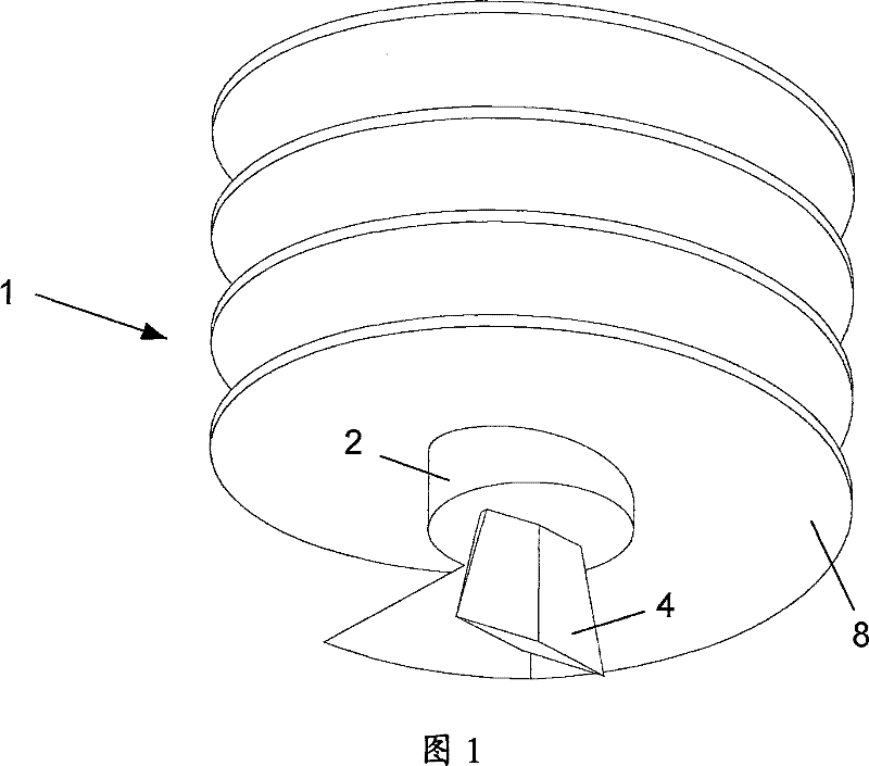 Extraction device and method for use when extracting a ceramic foam filter