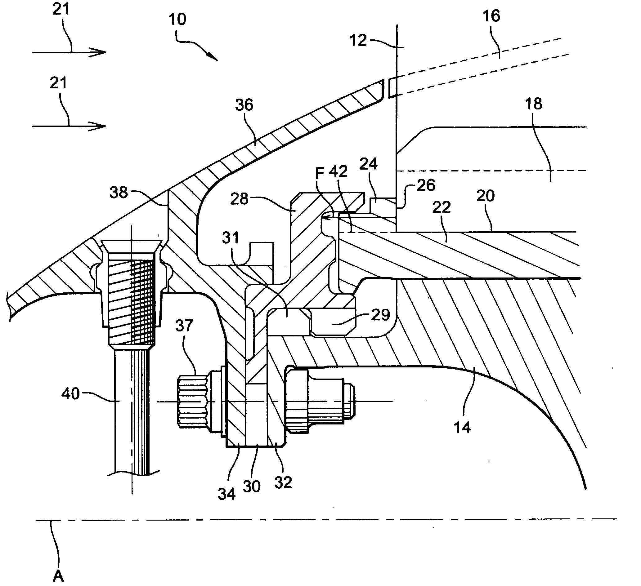 Turbomachine fan rotor