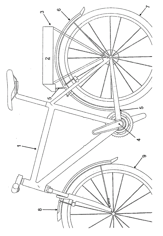 Wheel mudguard for bicycle