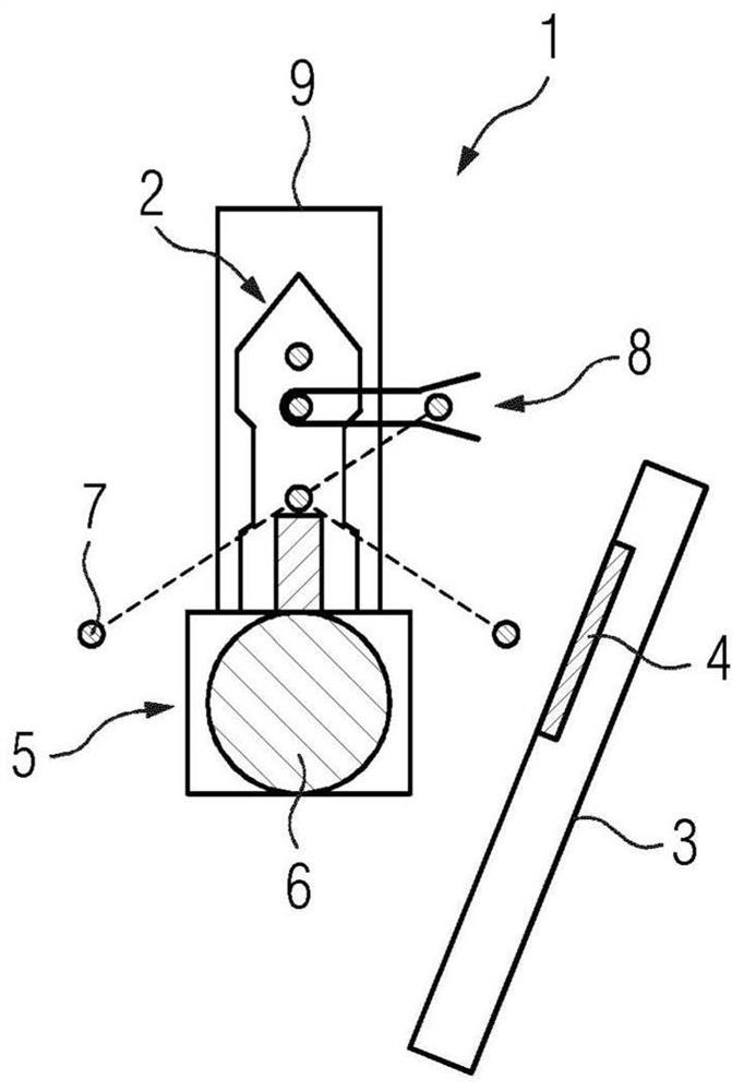 Single-pole disconnector with vacuum switching tube as auxiliary contact system