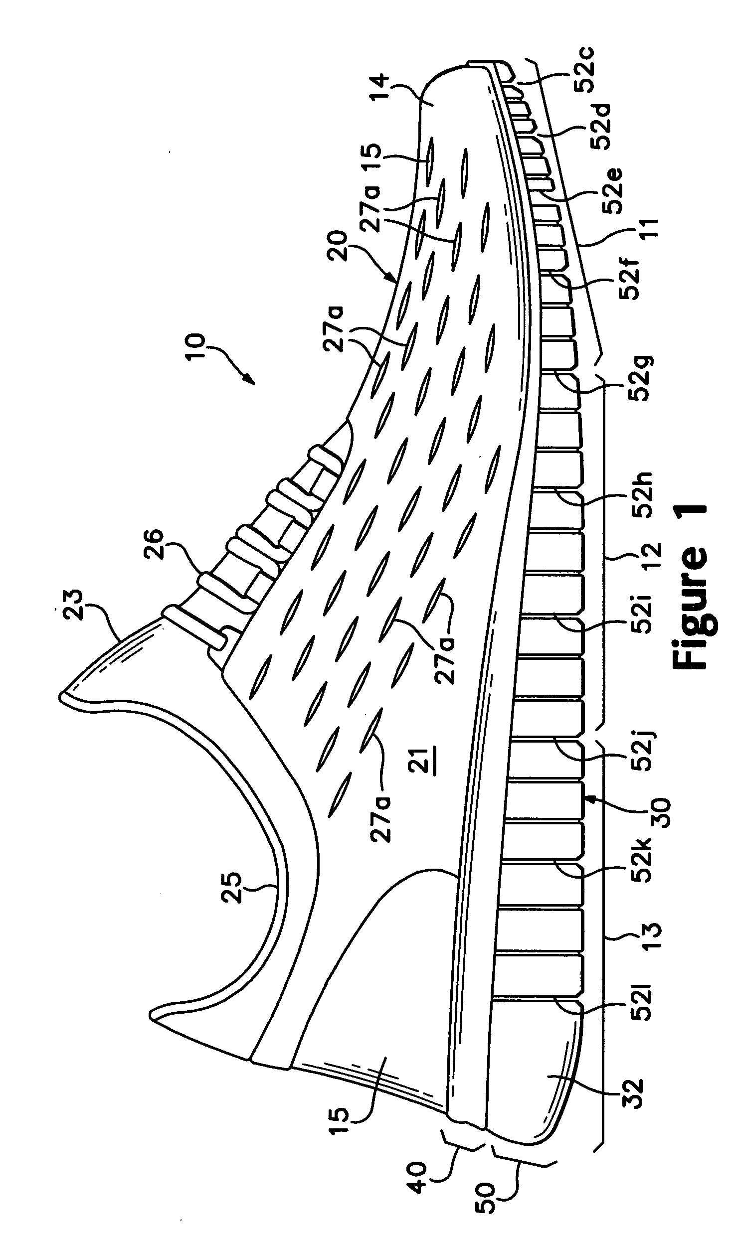 Article of footwear with a stretchable upper and an articulated sole structure