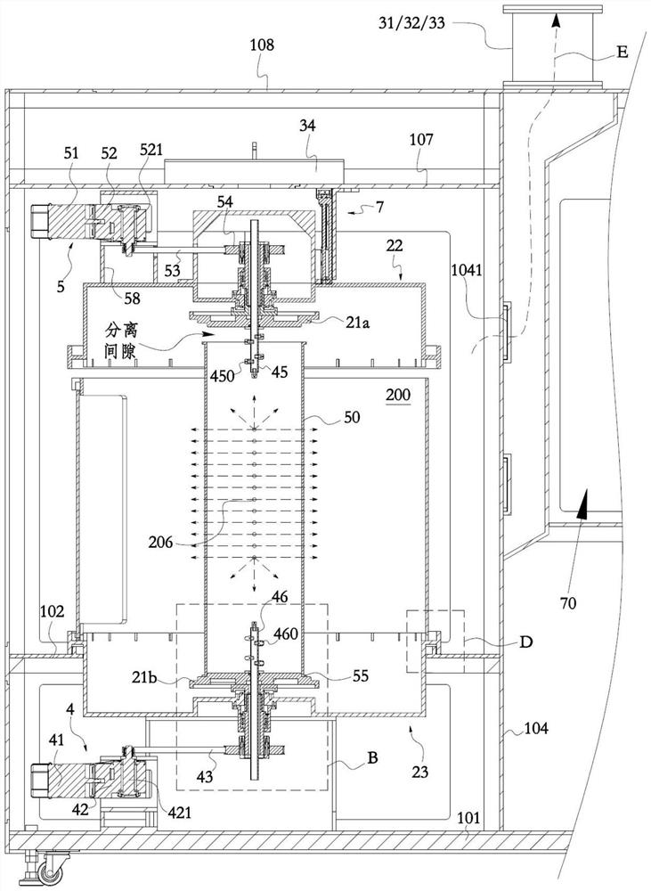 Quartz glass straight pipe cleaning device