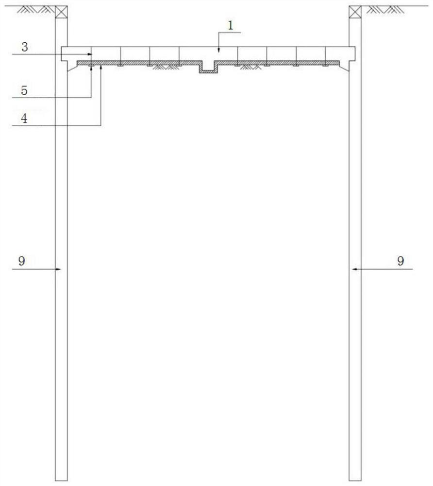 Reverse construction method of underground structure