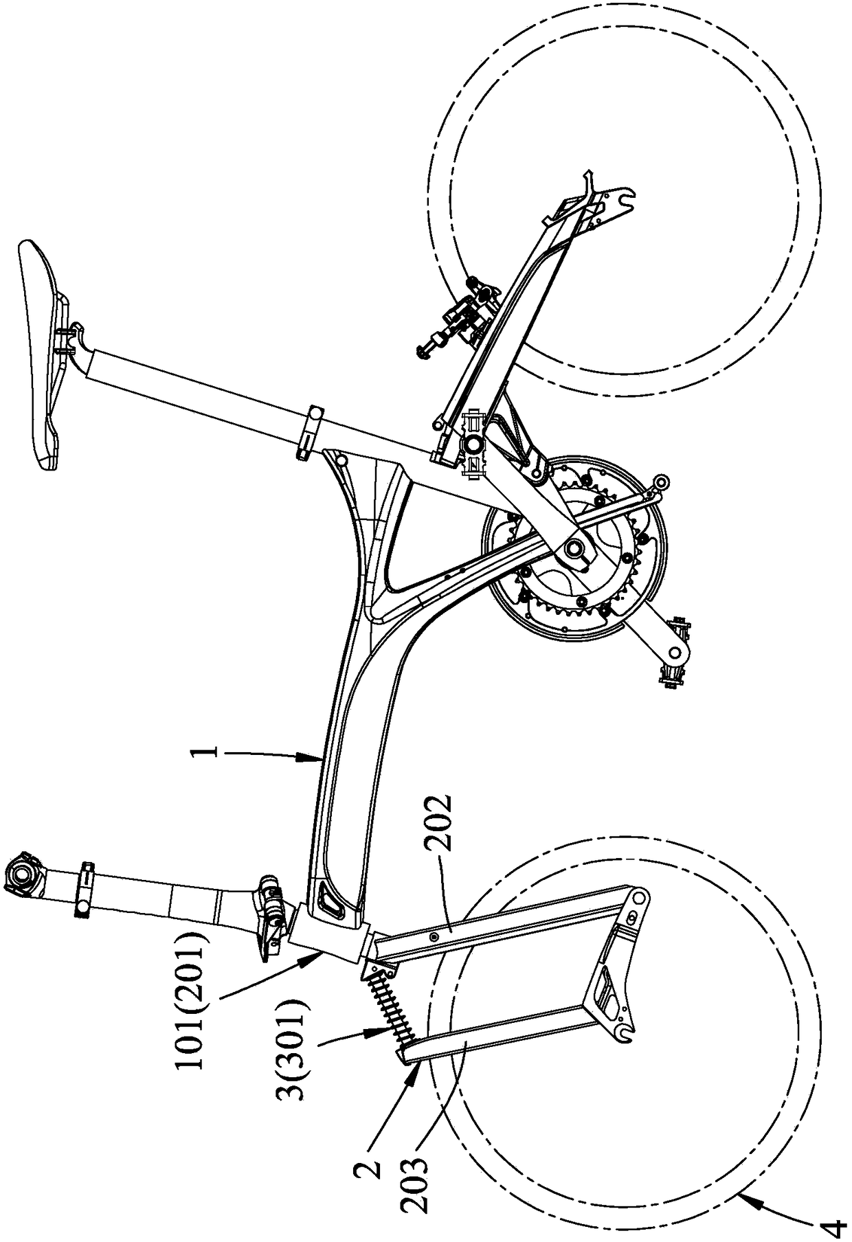 Adjustable Angle's Bicycle Seismic Isolation Device