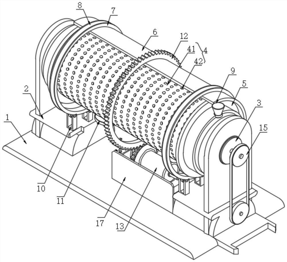 Compound fertilizer production equipment and method for improving particle surface roundness