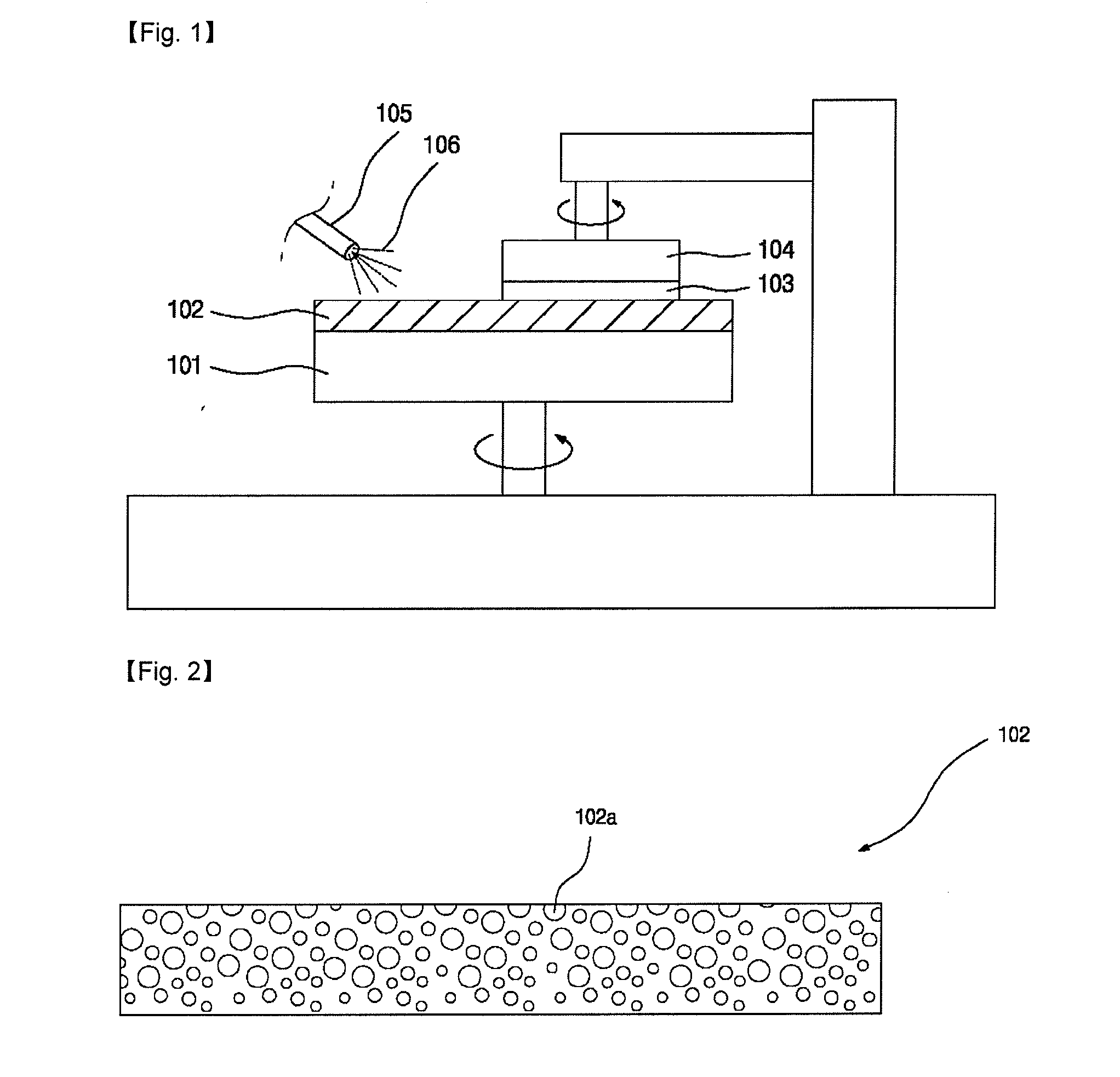 Cmp polishing pad having pores formed therein, and method for manufacturing same