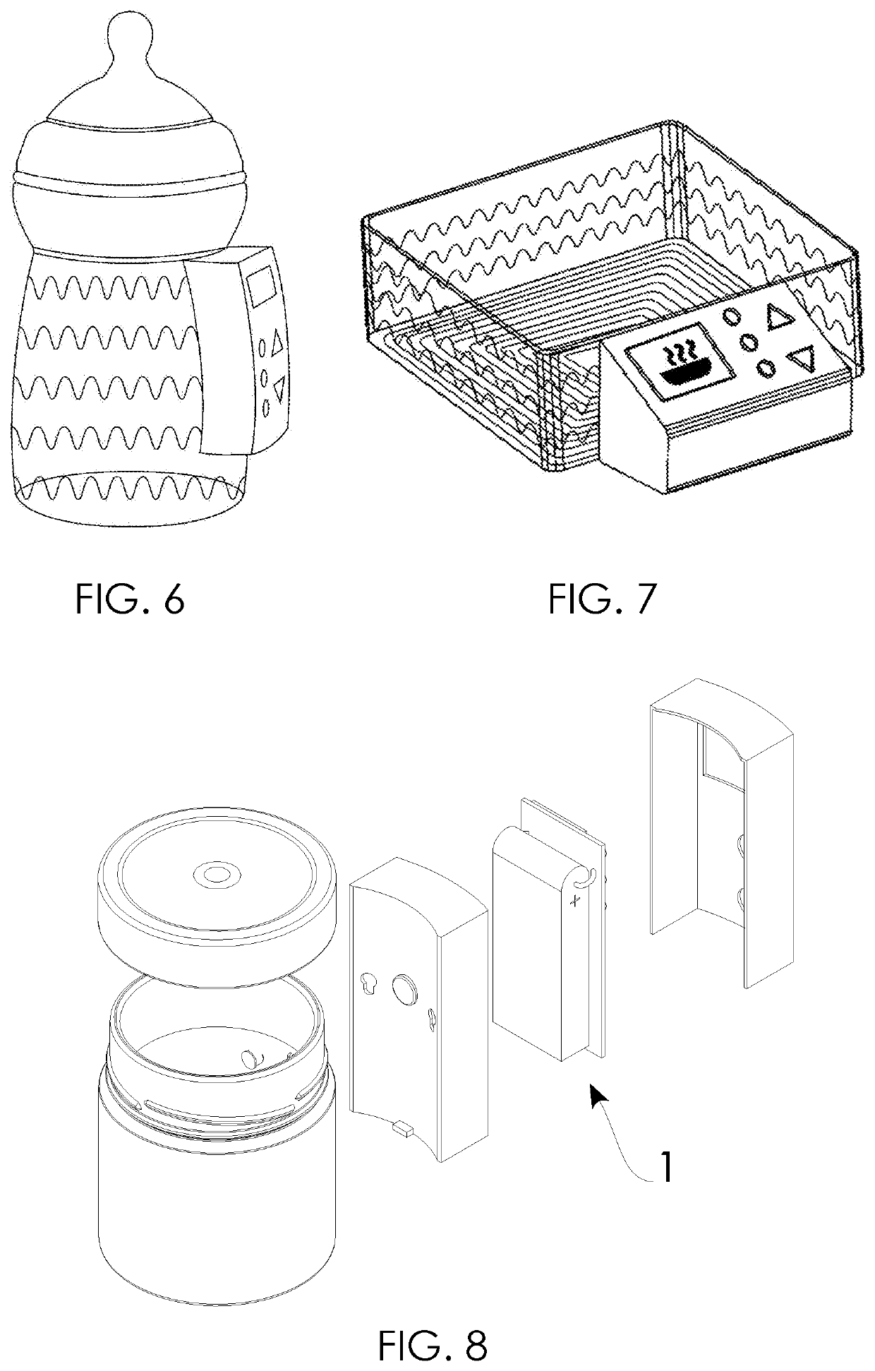 Self-heating container for food