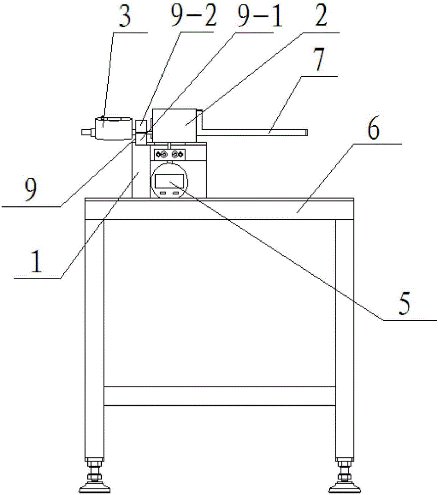 Simple robot precision detecting device and method