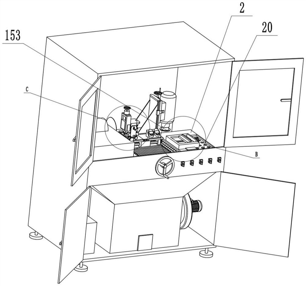 Dust-free universal digital display sample preparation equipment for friction materials