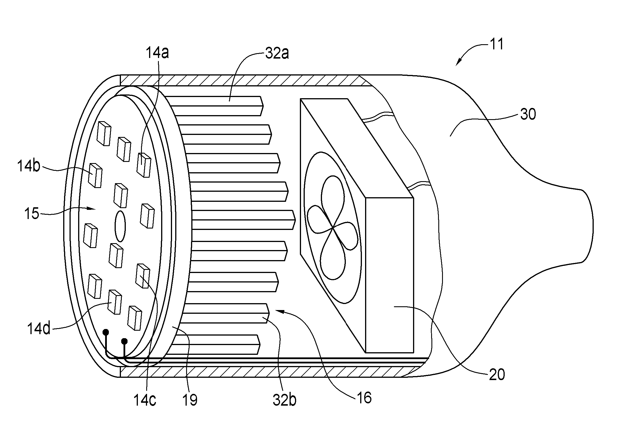 Thermal control system for a light-emitting diode fixture