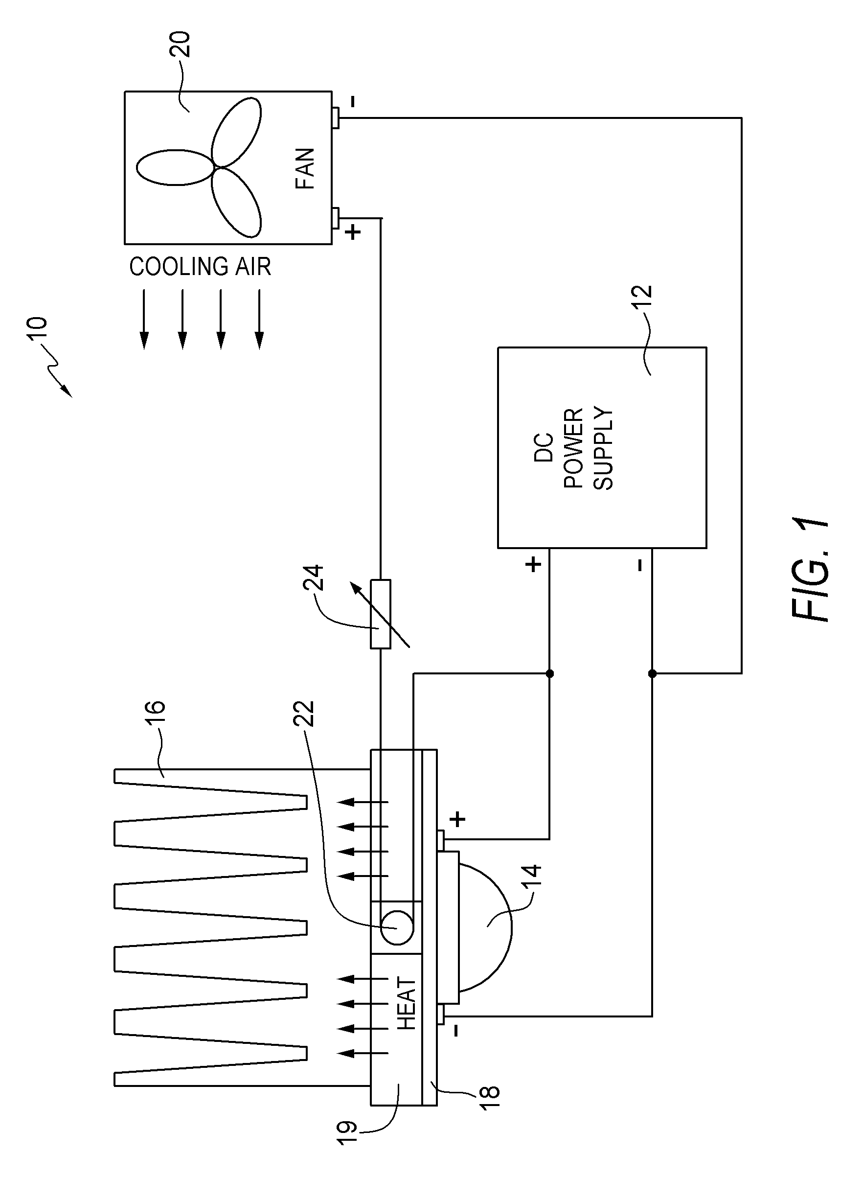 Thermal control system for a light-emitting diode fixture