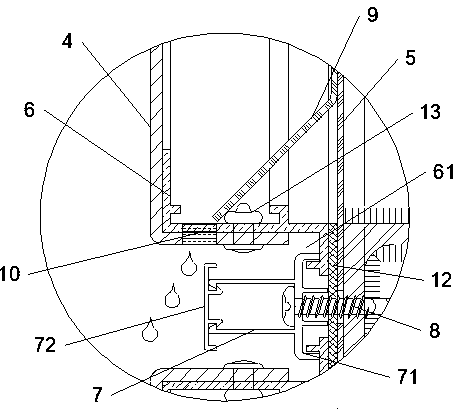 Connecting structure for concealed-seam aluminum plate of curtain wall