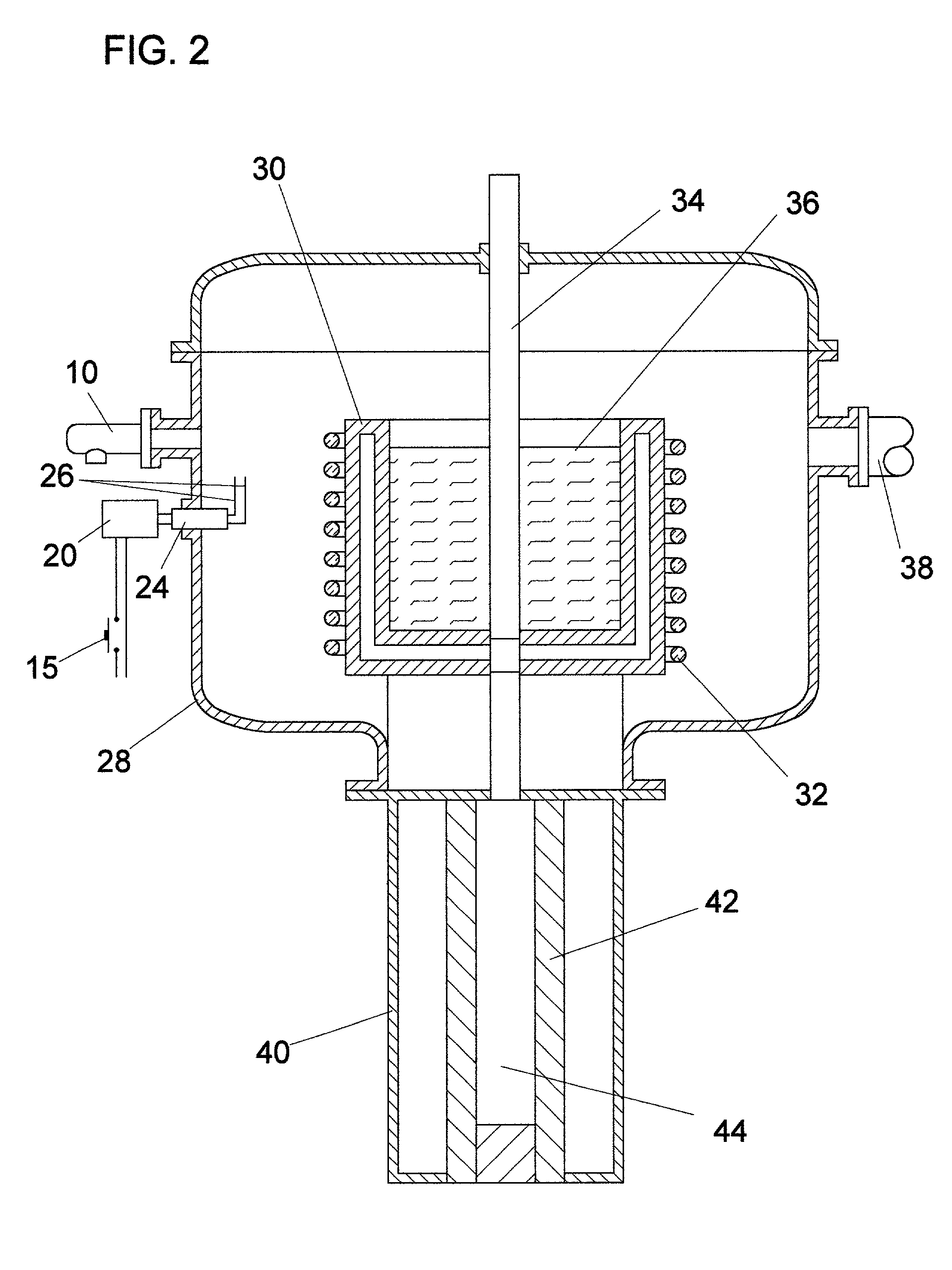 Device and method to mitigate hydrogen explosions in vacuum furnaces