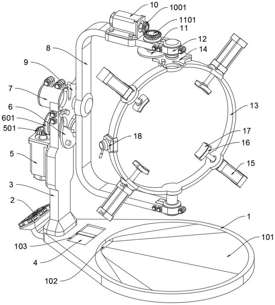 Auxiliary clamping and fixing device for grinding and polishing special and complex casting part