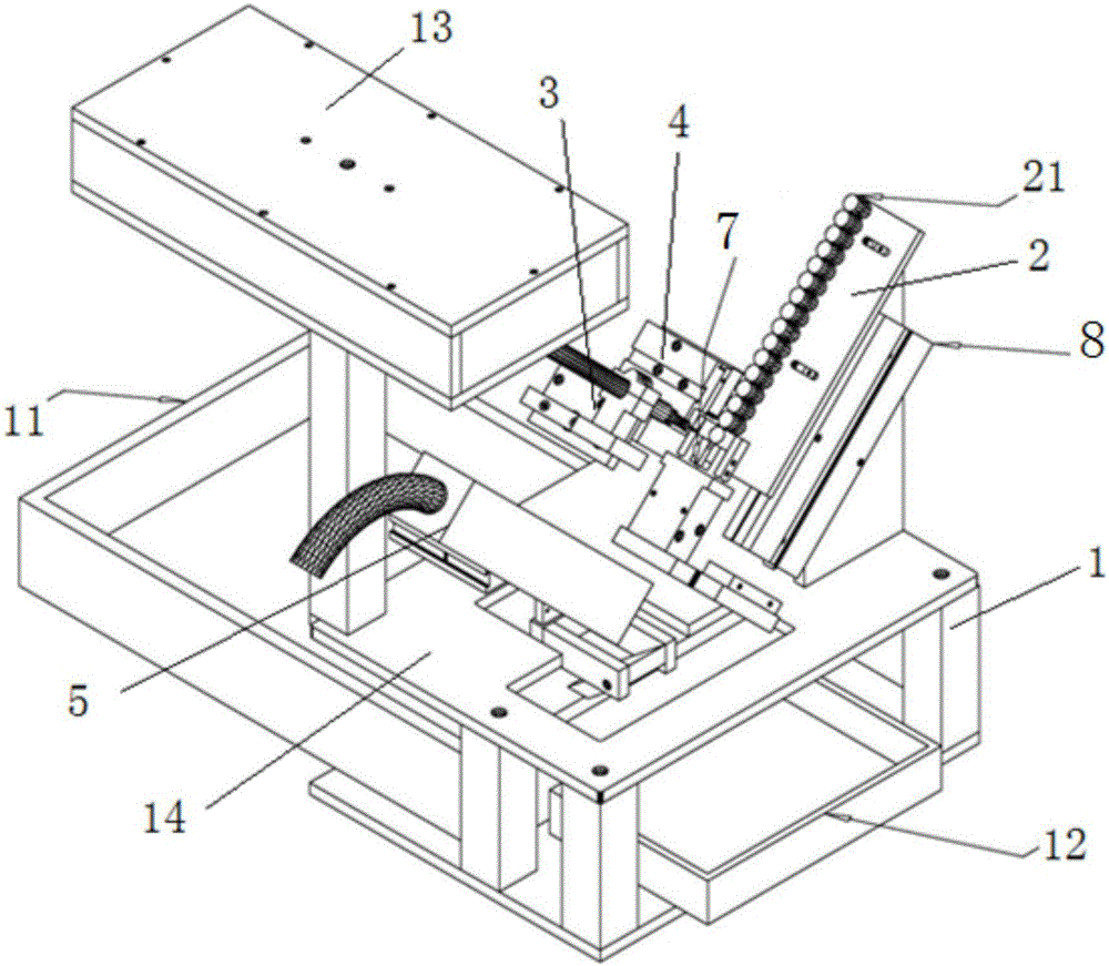 I-shaped inductor automatic code spraying mechanism
