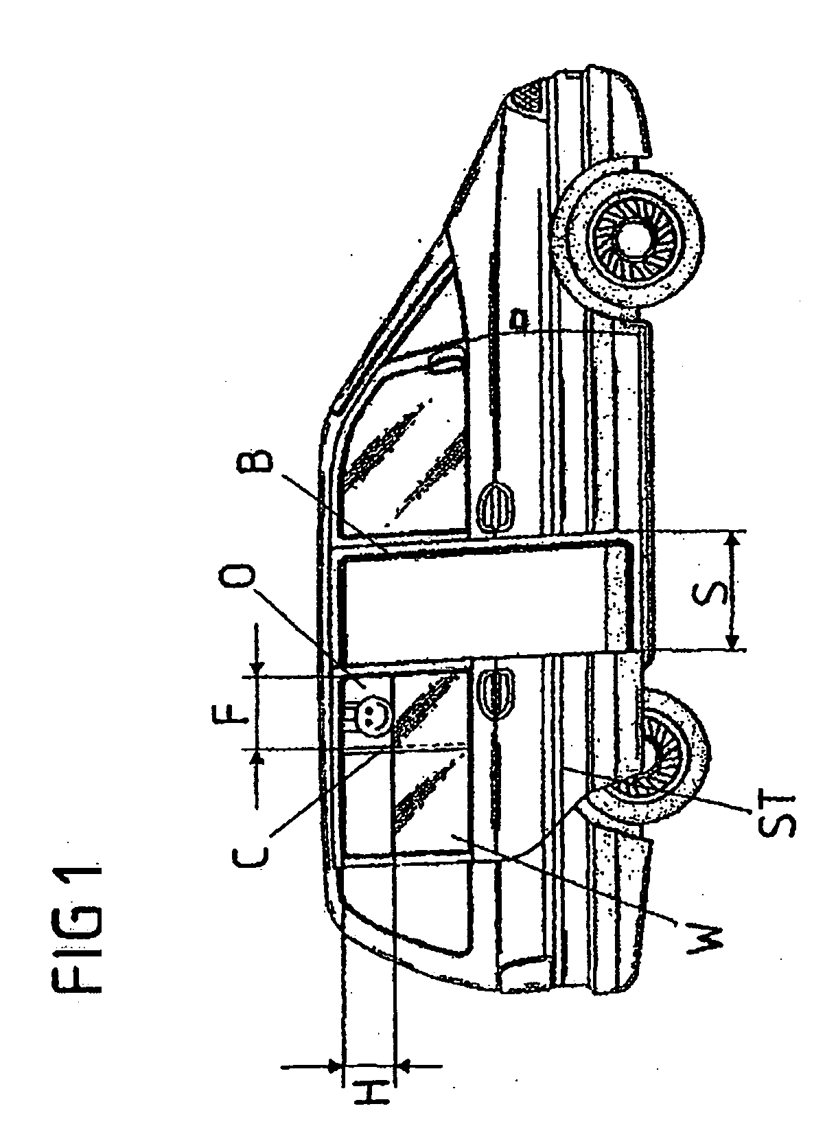 Method for the control of door and window adjusting parameters of a driven motor vehicle sliding door with a window and control system for the execution of the method