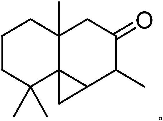 Method for preparing thujopsanone under catalysis of MTO