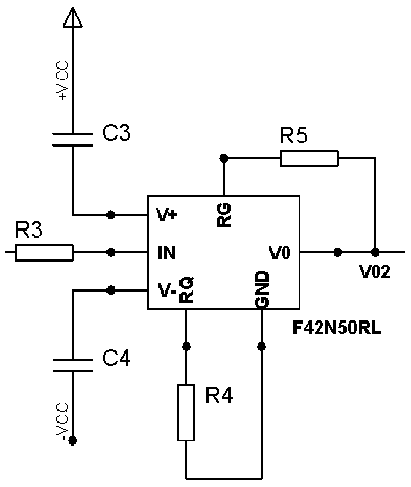 Current type terahertz pyroelectricity detector reading circuit