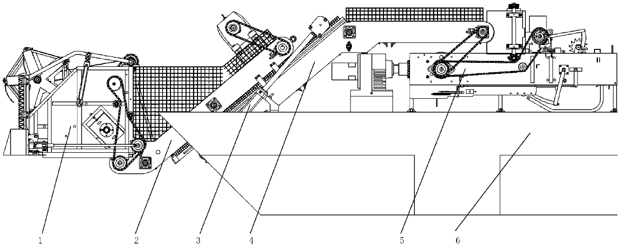 Aquatic weed cutting, conveying and bundling system and ship
