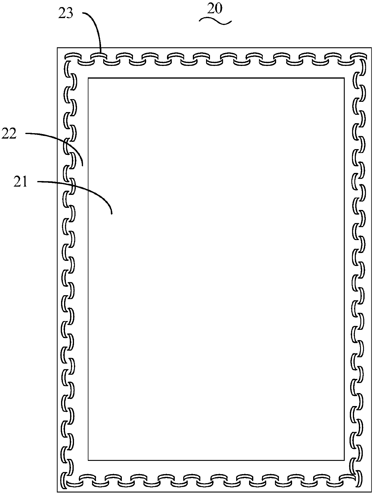 Displaying device and displaying substrate