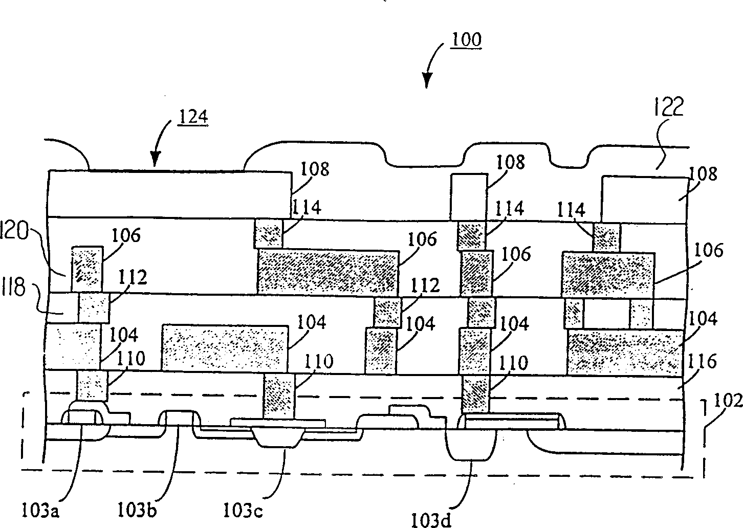 External power supply ring with multiple slender tapes for decreasing voltage drop of integrated circuit