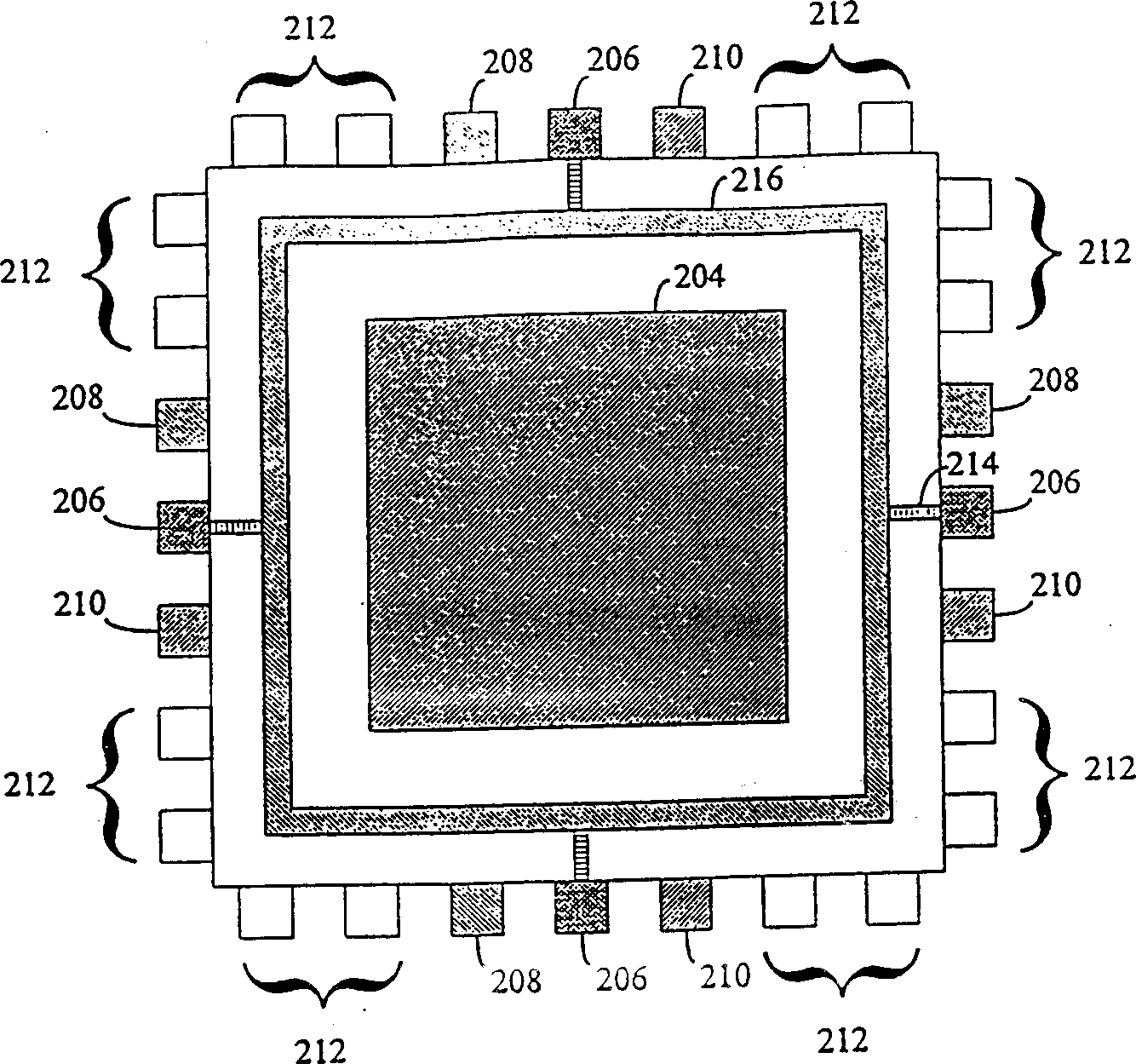 External power supply ring with multiple slender tapes for decreasing voltage drop of integrated circuit