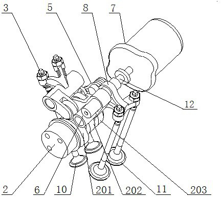 VVS engine rotary variable-valve-timing structure