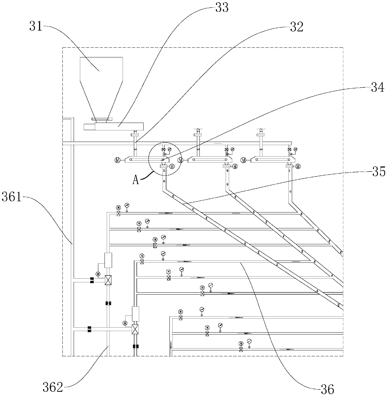 Boiler combustion return device and boiler combustion system with the device