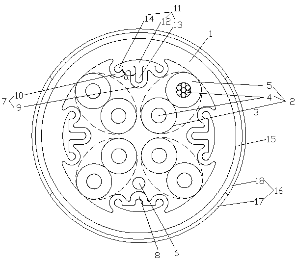 A Category 5e unshielded network data cable