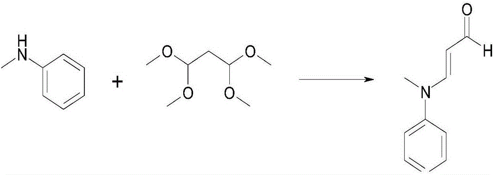 Preparation method of 3-(N-methyl-N-phenyl)aminoacrolein