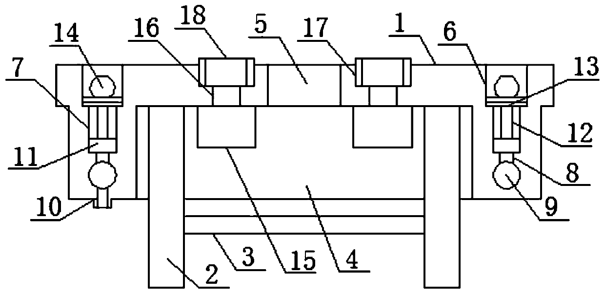 Plate body fixing and supporting device for restoration of large metal plate body