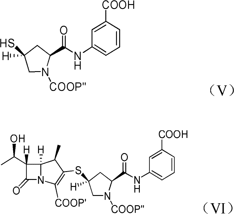 Process for the preparation of carbapenem using cabapenem intermediates and recovery of cabapenem