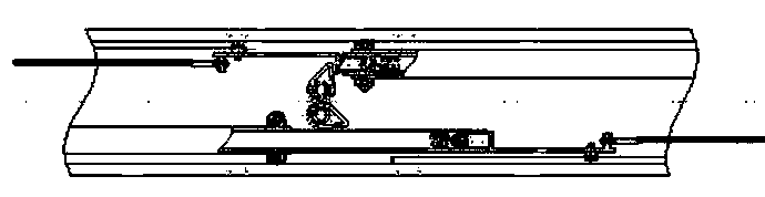 Mechanical interlocking air door for mine