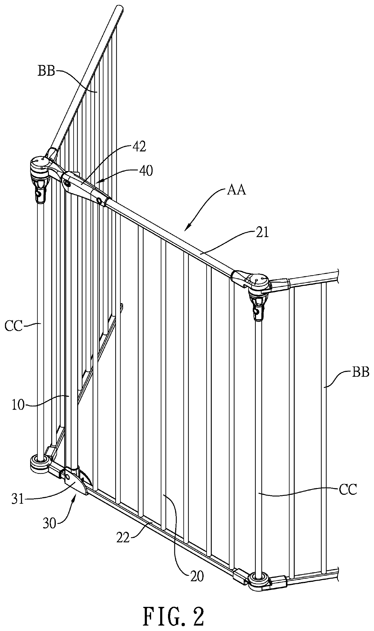 Easy-open safety gate for a barrier